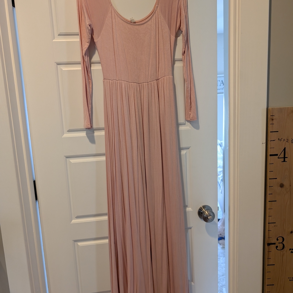 Pinkblush Blush Long Sleeve Maxi Dress